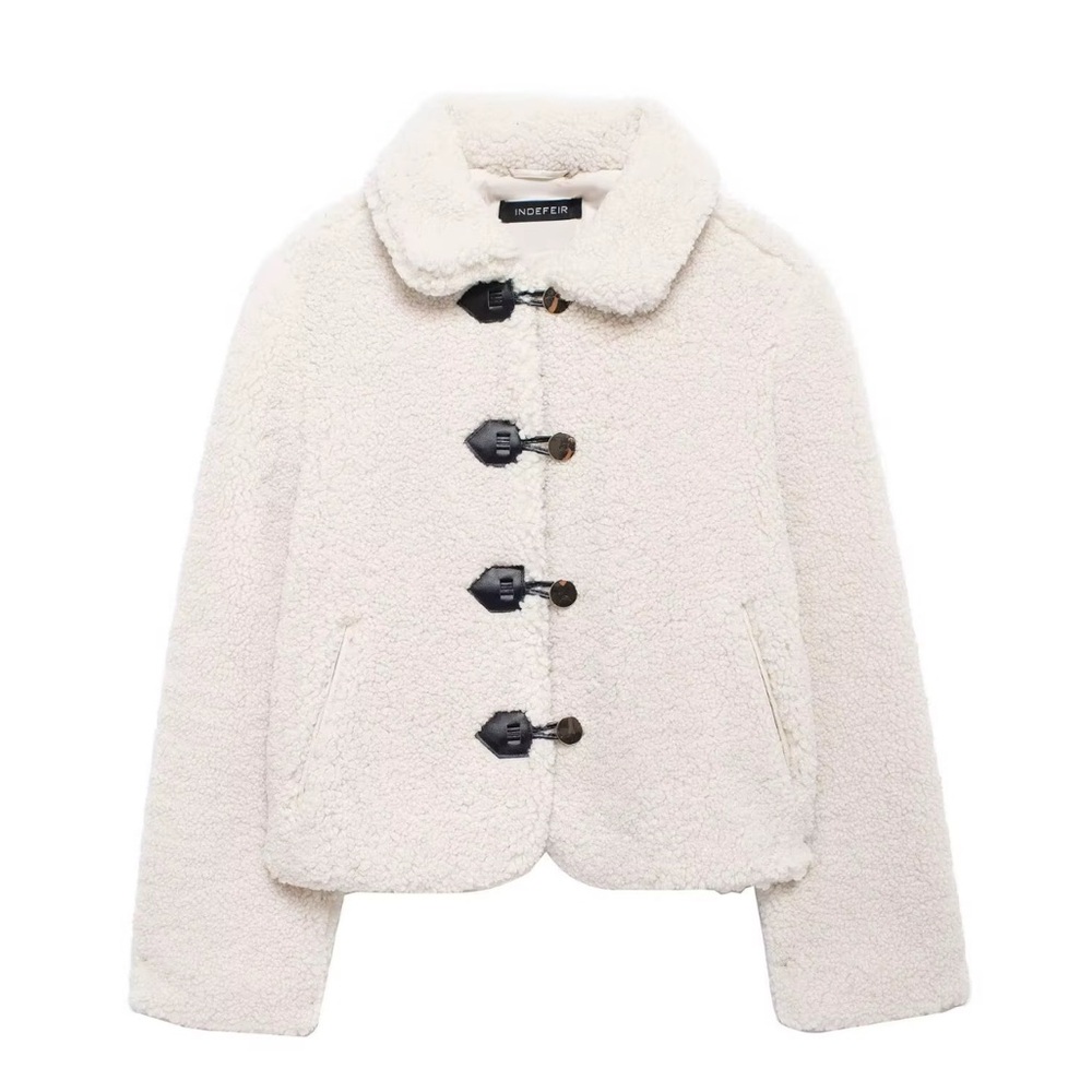 Industry Women's Cream Sherpa Cardigan